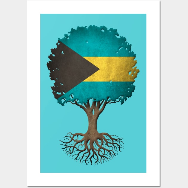 Tree of Life with Bahamas Flag Wall Art by jeffbartels